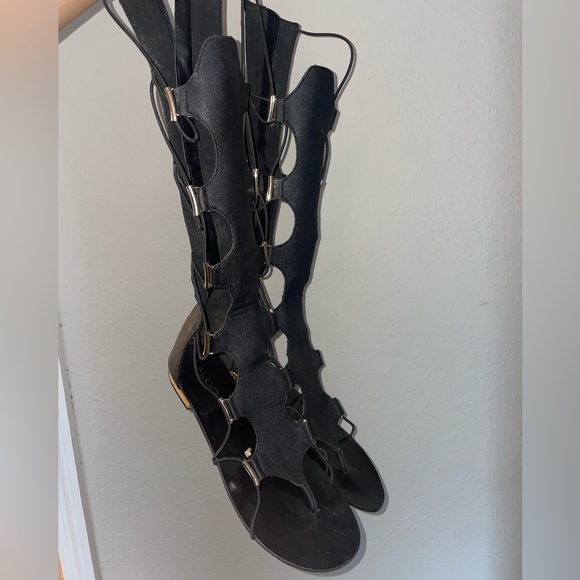 Aldo grelari gladiator sandals in black - Picture 4 of 5